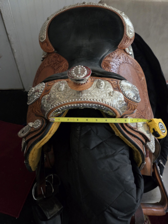 Tack ID: 570029 Dale Chavez Western Pleasure Show Saddle 15 in - PhotoID: 155068 - Expires 10-Dec-2025 Days Left: 6