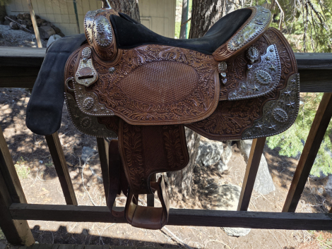 Tack ID: 570029 Dale Chavez Western Pleasure Show Saddle 15 in - PhotoID: 155070 - Expires 10-Dec-2025 Days Left: 6
