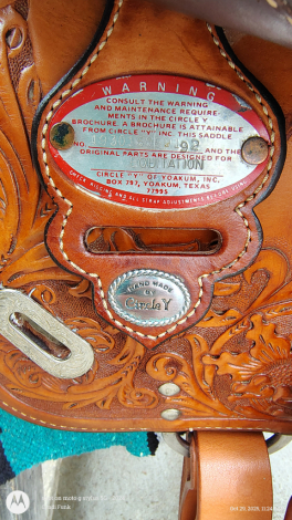 Tack ID: 570148 Circle Y Equitation show saddle with real silver 16 - PhotoID: 155232 - Expires 29-Jan-2026 Days Left: 56