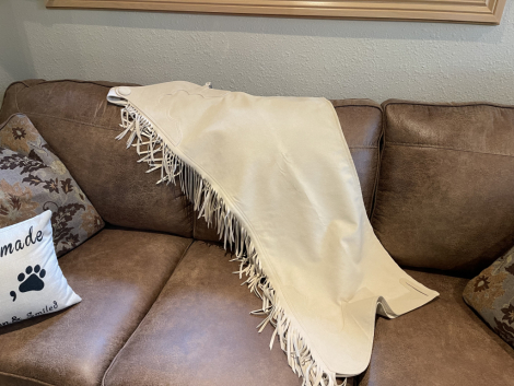 Tack ID: 570208 Hobby Horse Ulrasuede Latte/Cream Fringed Show Chaps - Wom - PhotoID: 155312 - Expires 01-Mar-2026 Days Left: 87