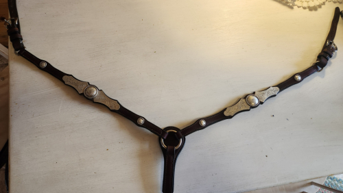 Tack ID: 570298 Custom silver headstall, romel reins, and breastcollar - PhotoID: 155381 - Expires 09-Apr-2026 Days Left: 77