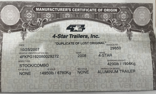 Tack ID: 570300 4 Star Stock Combo Trailer - PhotoID: 155394 - Expires 12-Apr-2026 Days Left: 80