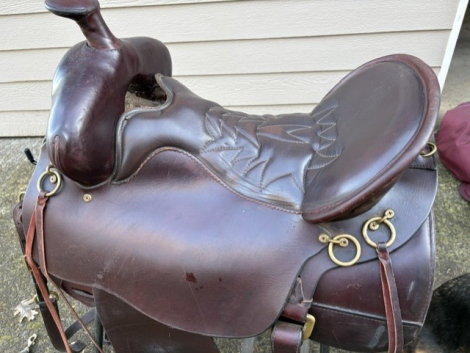Tack ID: 570464 16.5 Tucker High Plains Trail Saddle - PhotoID: 155601 - Expires 12-Oct-2026 Days Left: 160