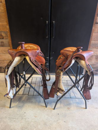 Tack ID: 570687 Matched Pair of Custom Ranch Saddles - PhotoID: 155846 - Expires 25-Oct-2026 Days Left: 71