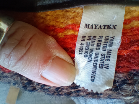 Tack ID: 570693 Vng mayatexe wool parade show costume blanket - PhotoID: 155843 - Expires 23-Jan-2027 Days Left: 161