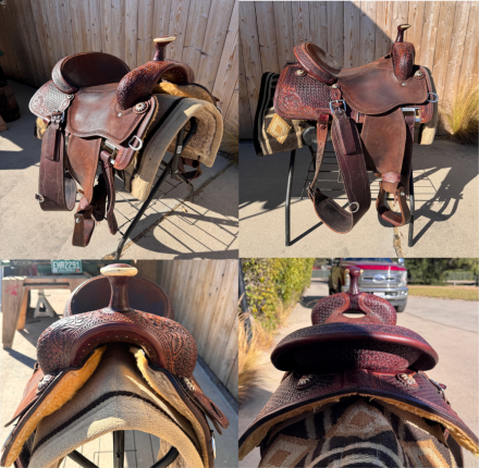 Tack ID: 570738 2020 15.5” Martin High Plains Saddle – Nettles Stirrups - PhotoID: 155900 - Expires 17-Nov-2026 Days Left: 89